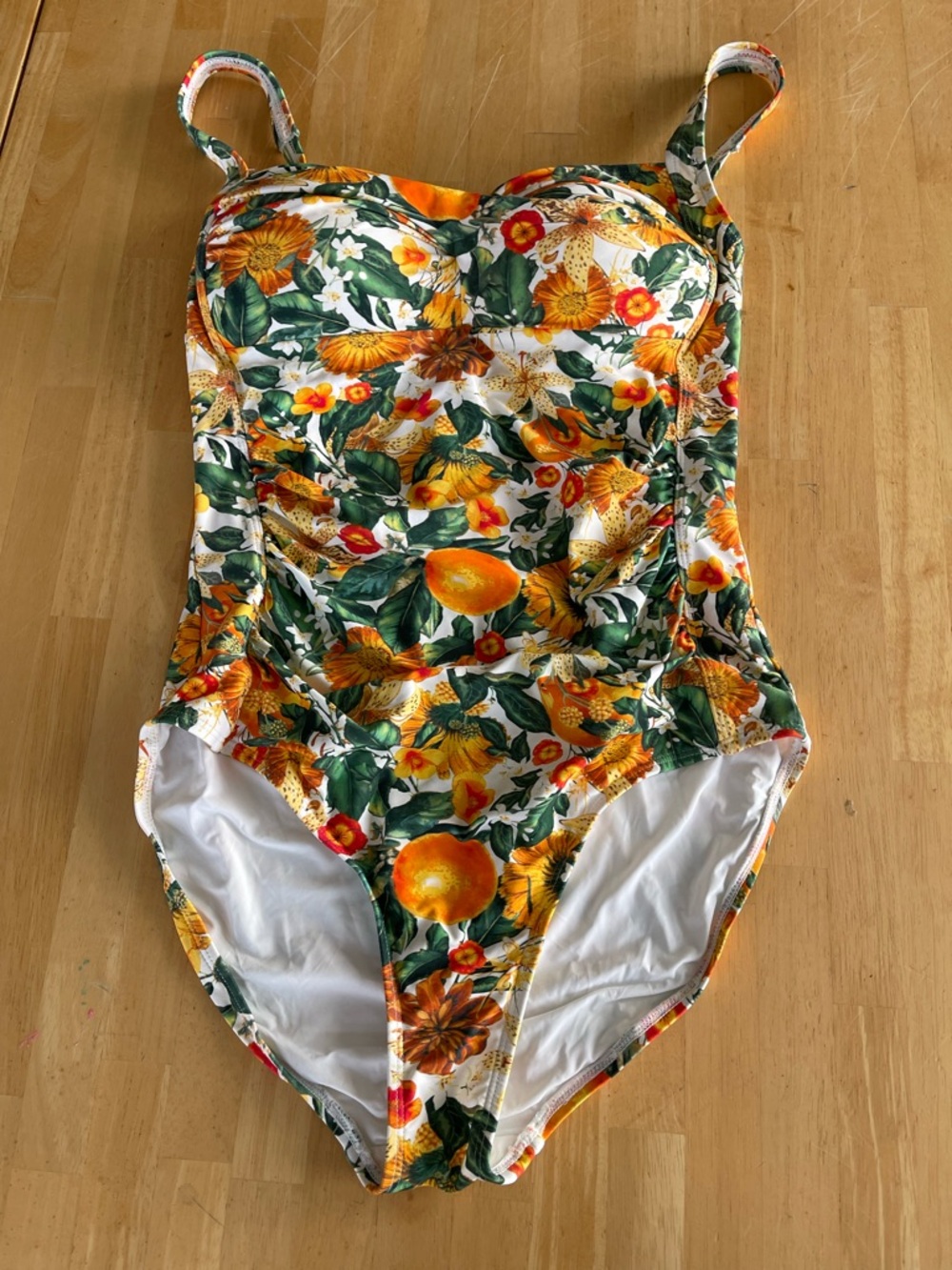 Nip Tuck Joanne Citrus Twist Front One Piece Swim Bathing Suit 8